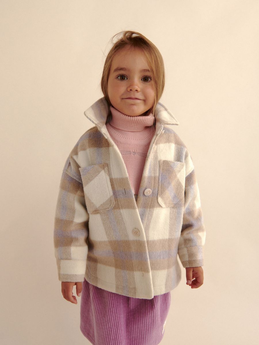 Turtleneck collar with appliqué - pastel pink - RESERVED - 3