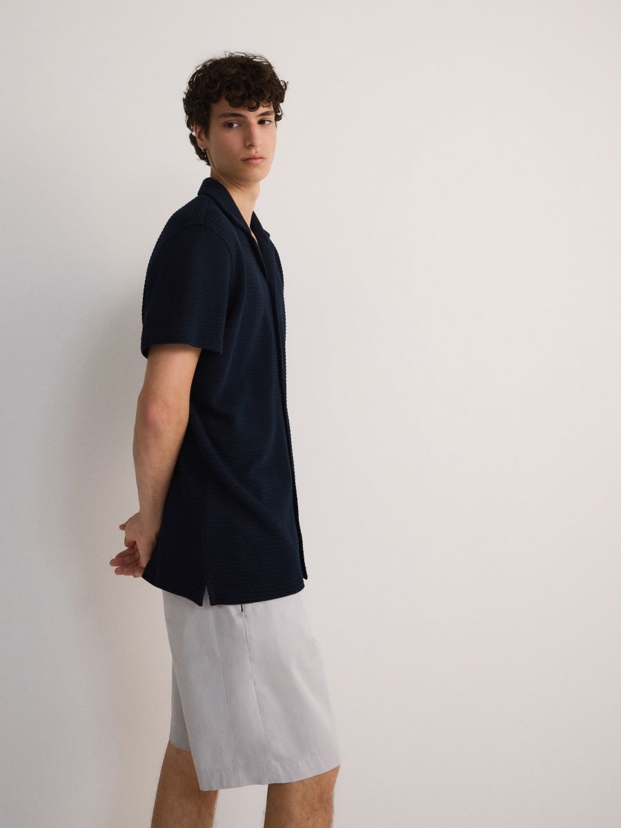 Pantaloncini jogger in cotone - grigio chiaro - RESERVED