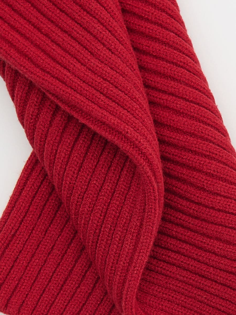 Scaldacollo strutturato - rosso - RESERVED - 2