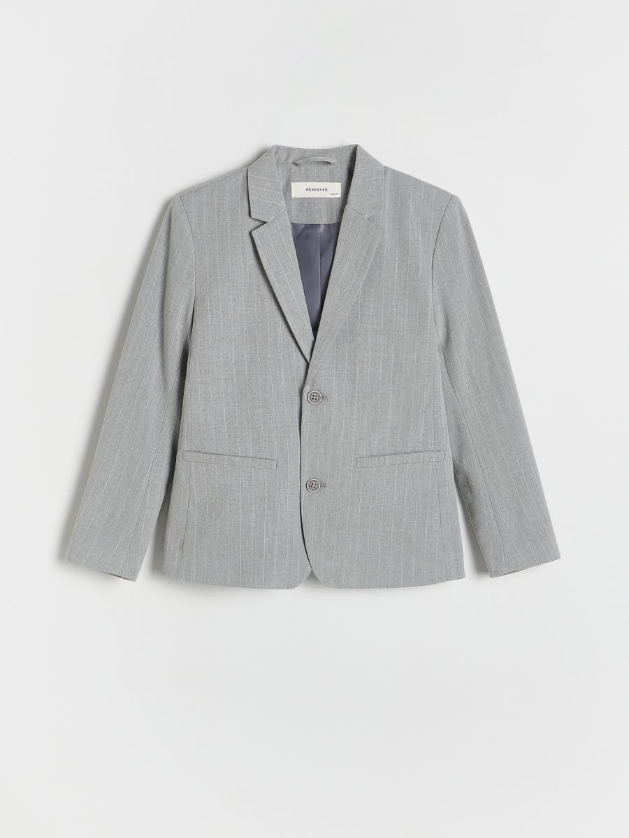 Regular fit blazer - light grey - RESERVED