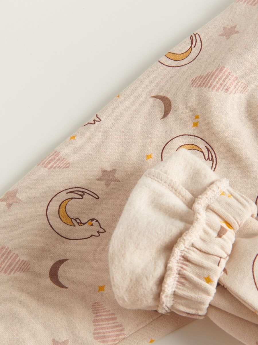 Patterned trousers - beige - RESERVED - 5