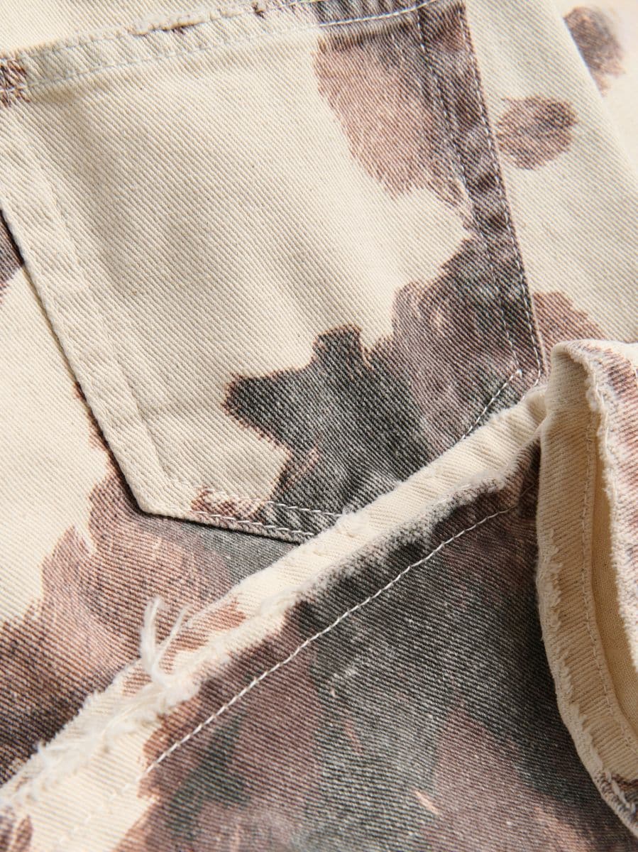 Jeansbermudaer med dyreprint - flerfarvet - RESERVED - 6