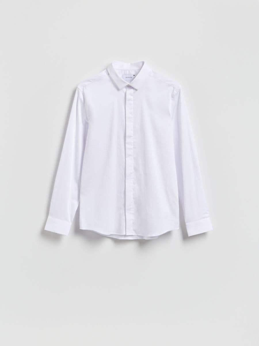 Navadna srajca super slim fit - bela - RESERVED