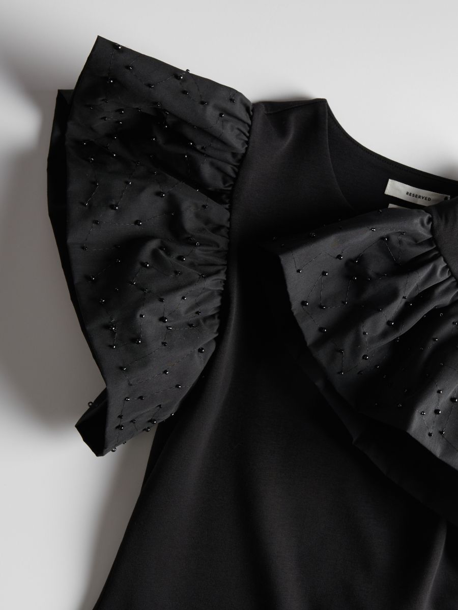 Bodysuit with ruffle details - black - RESERVED - 5