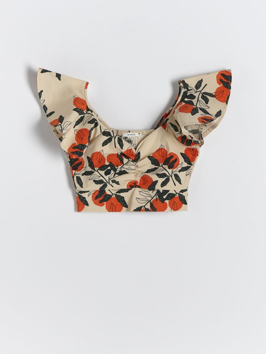 Jersey crop top - multicolor - RESERVED - 4