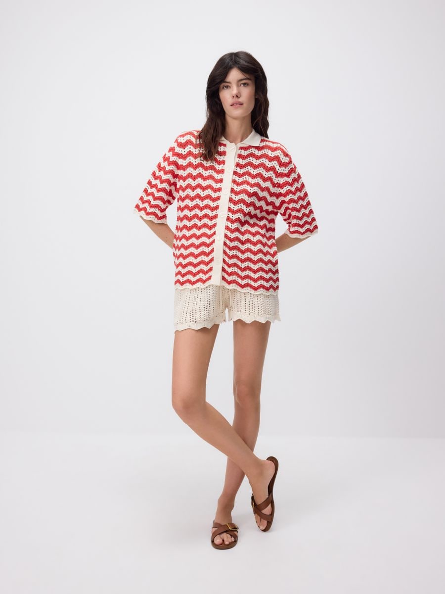 LADIES` SWEATER - multicolor - RESERVED - 3