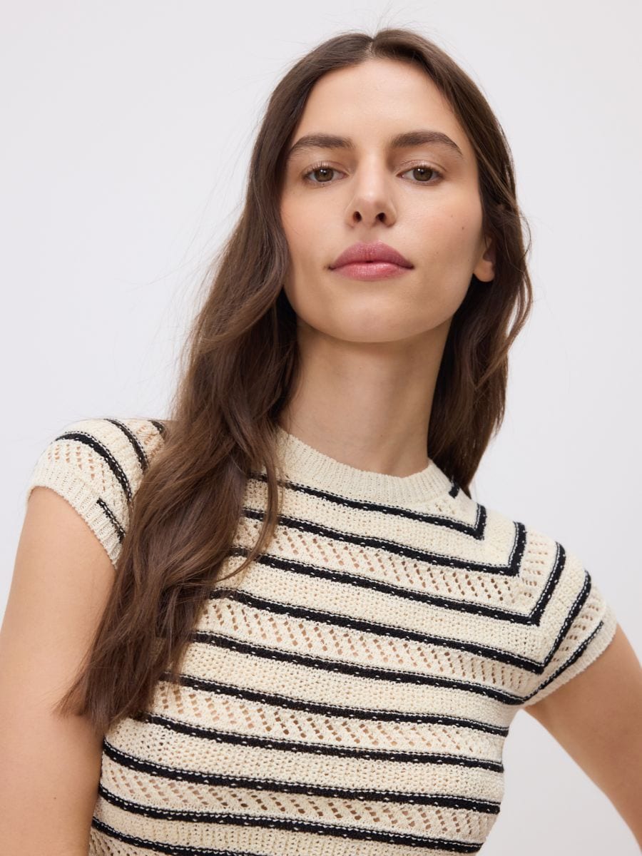 Striped jumper - cream - RESERVED - 3