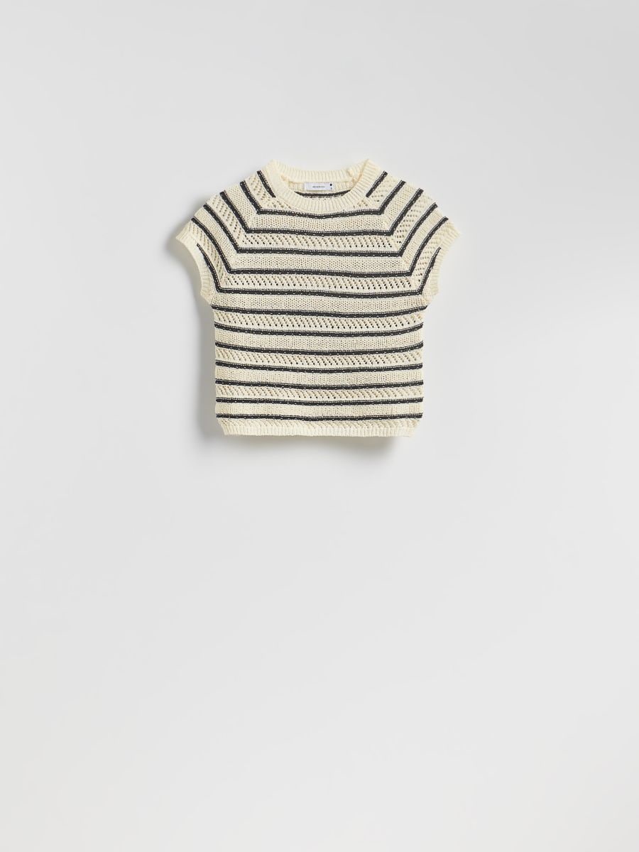 Striped jumper - cream - RESERVED - 6