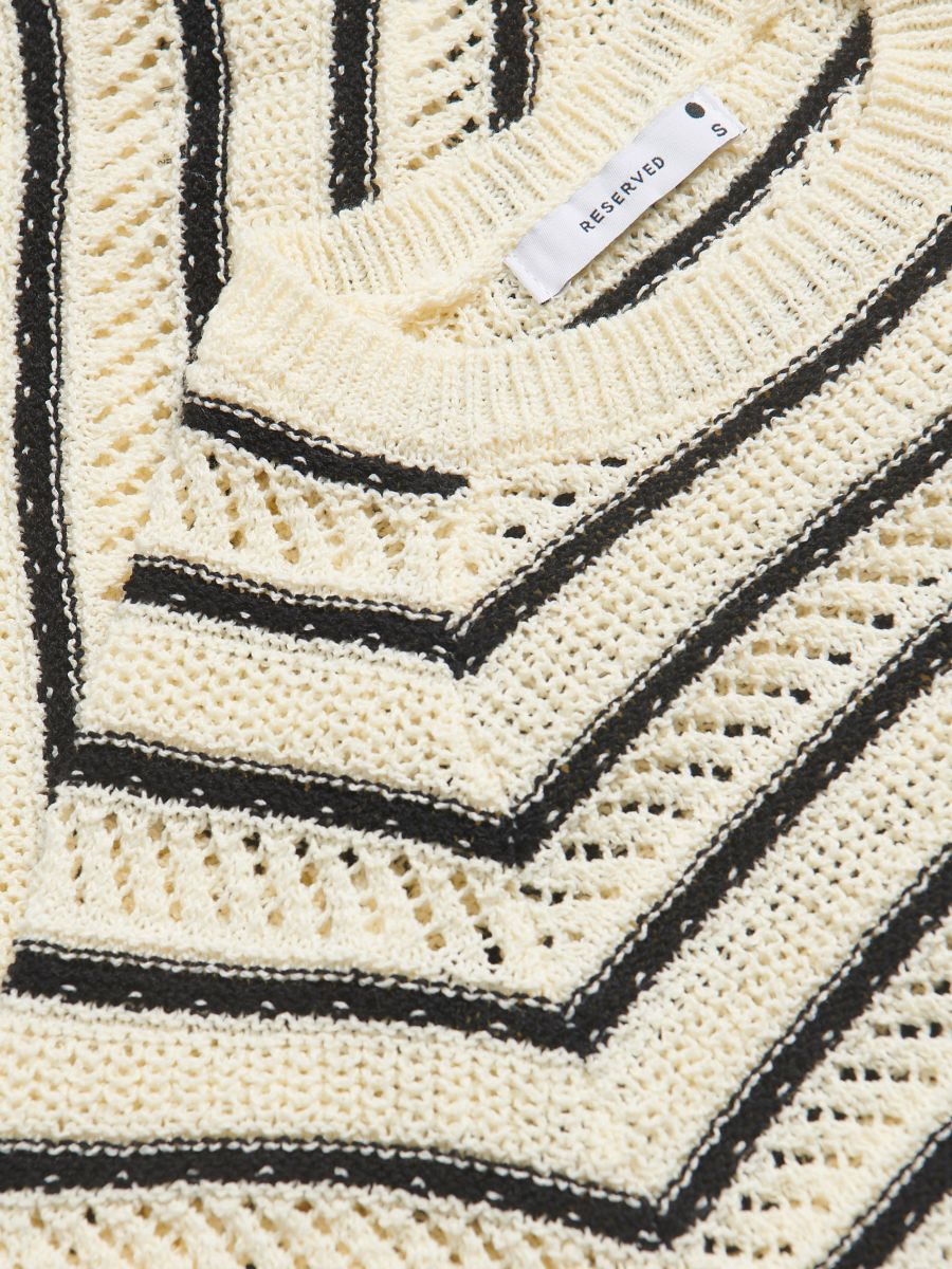 Striped jumper - cream - RESERVED - 7