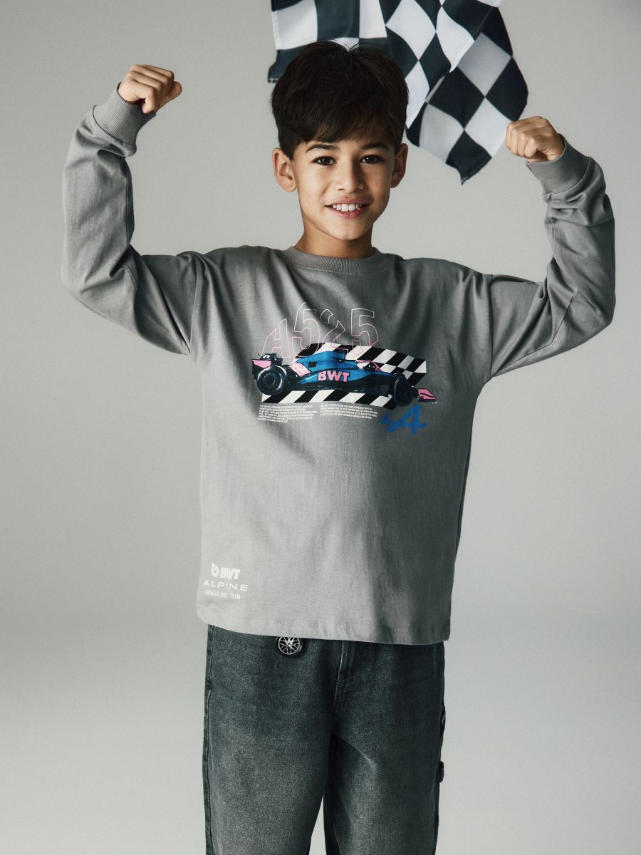 Team Alpine F1 longsleeve - dark grey - RESERVED