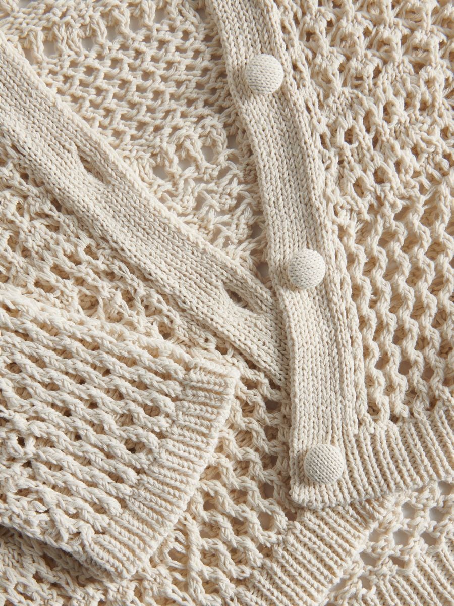 Openwork cardigan - nude - RESERVED - 5