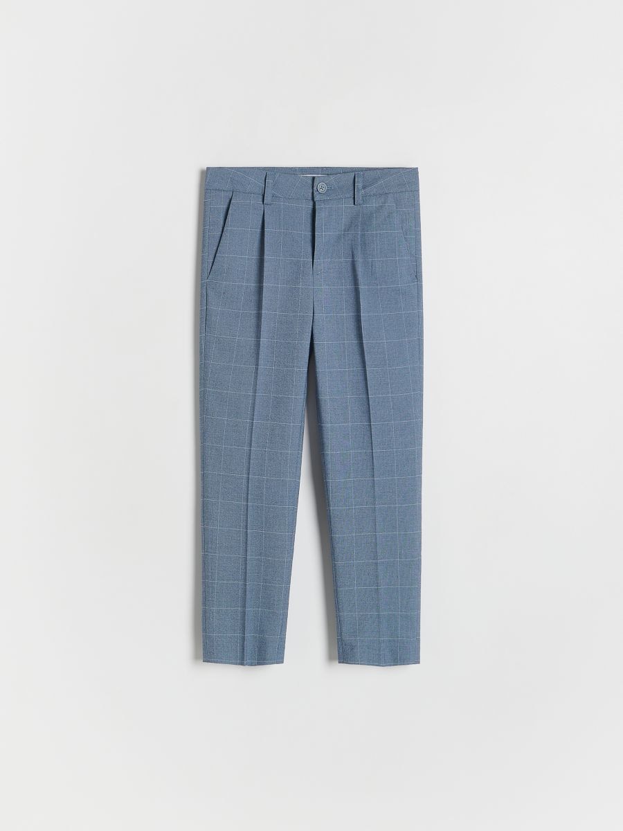 Elegant regular trousers - blue - RESERVED - 2