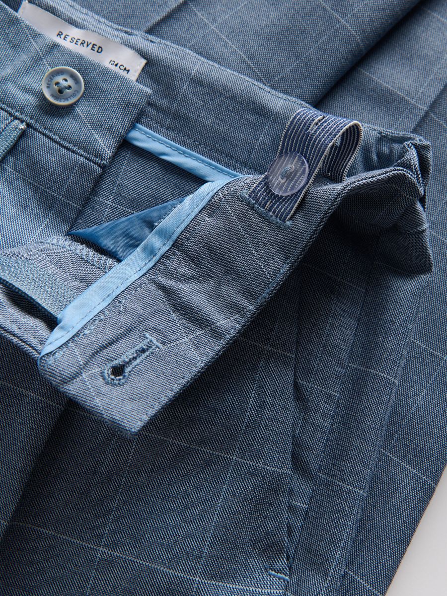 Elegant regular trousers - blue - RESERVED - 3