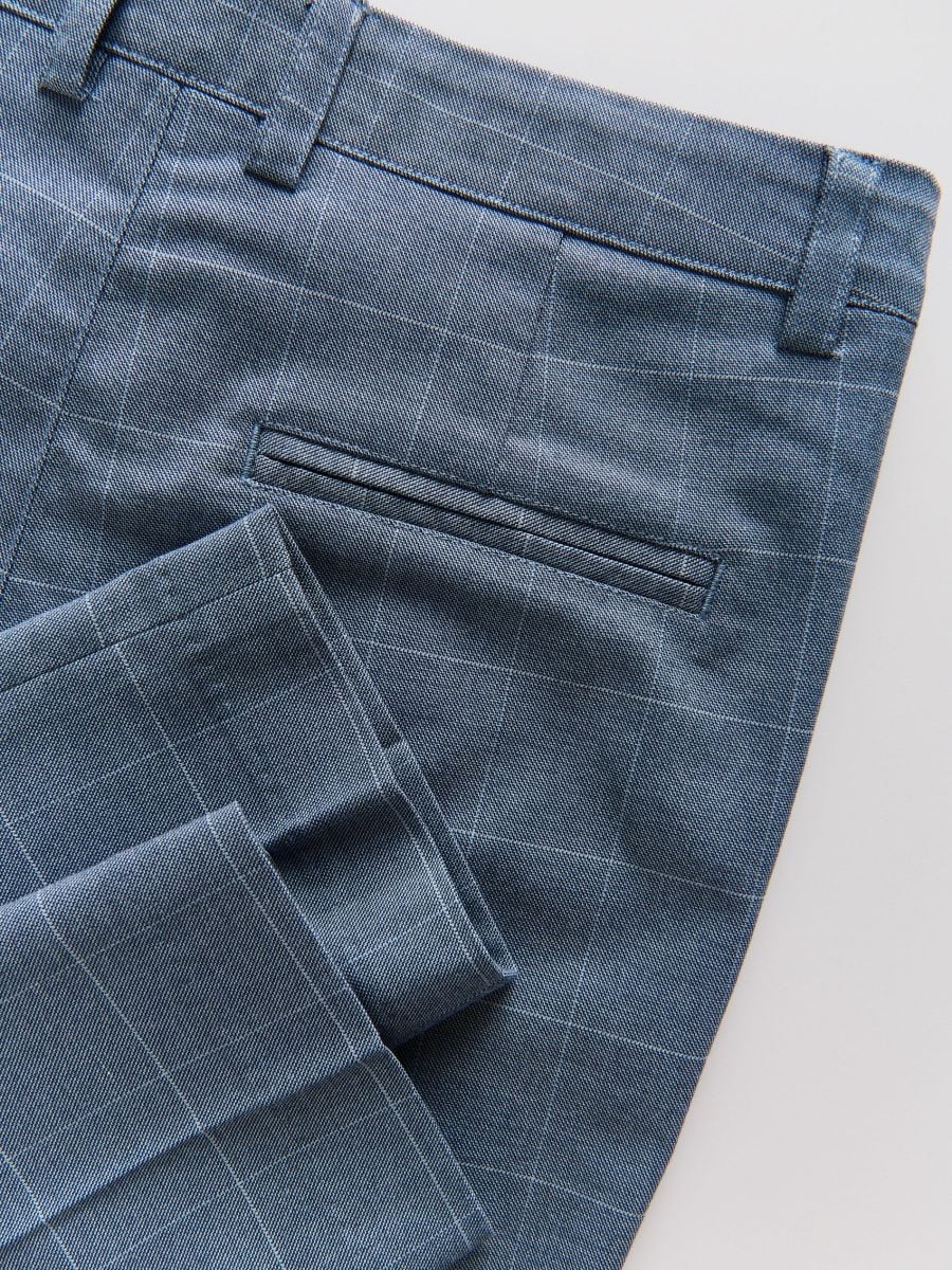 Elegant regular trousers - blue - RESERVED - 4