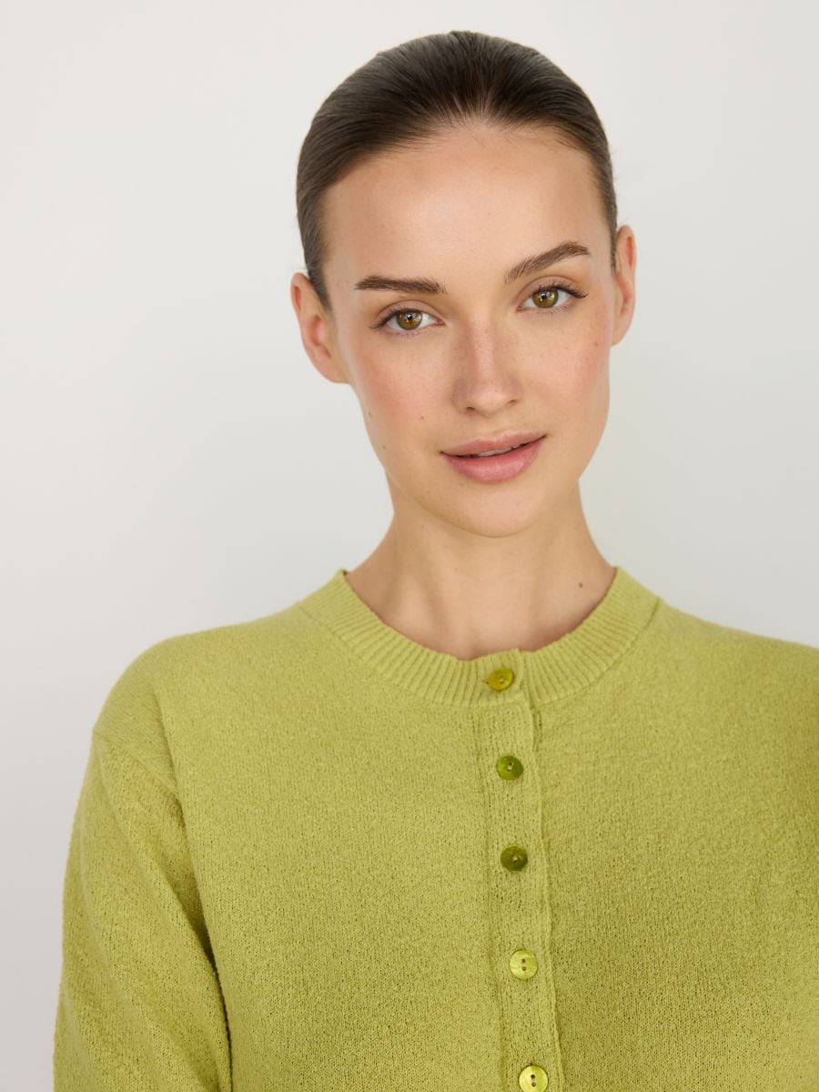 Short-sleeved sweater - pale green - RESERVED - 3