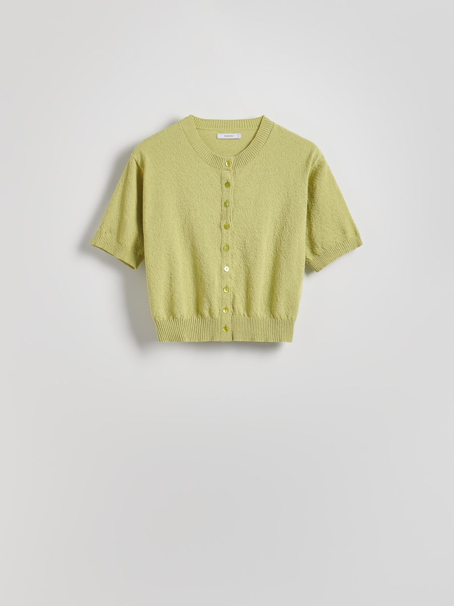 Short-sleeved sweater - pale green - RESERVED - 5