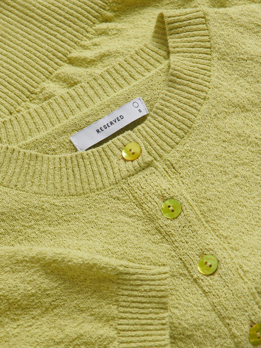 Short-sleeved sweater - pale green - RESERVED - 6