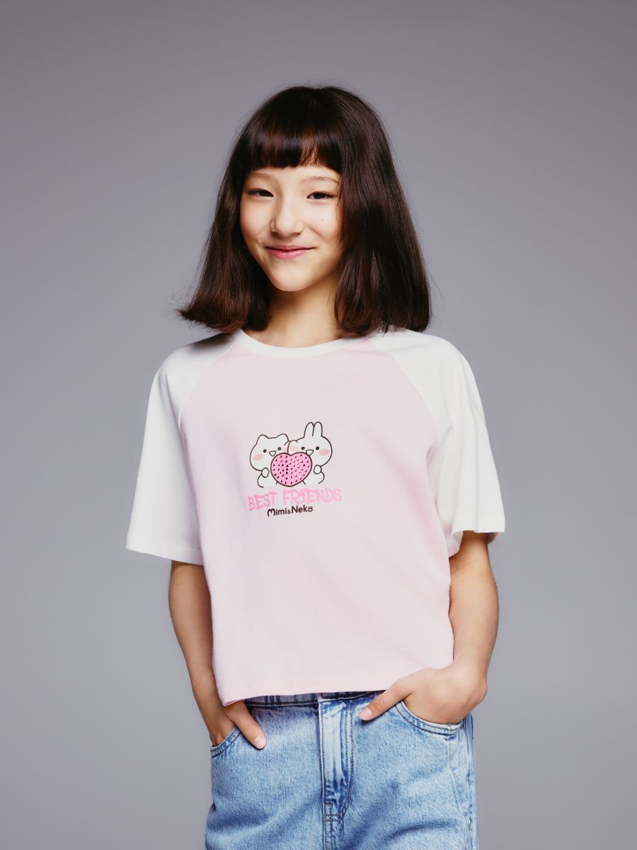 T-shirt Mimi & Neko Kolor wielobarwny - RESERVED - 543FT-MLC