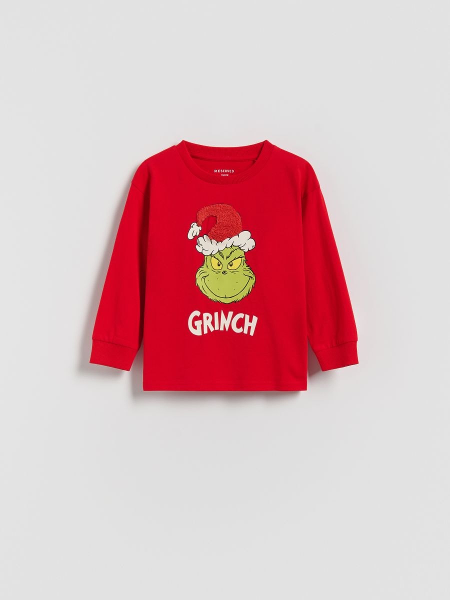 Grinch longsleeve - red - RESERVED