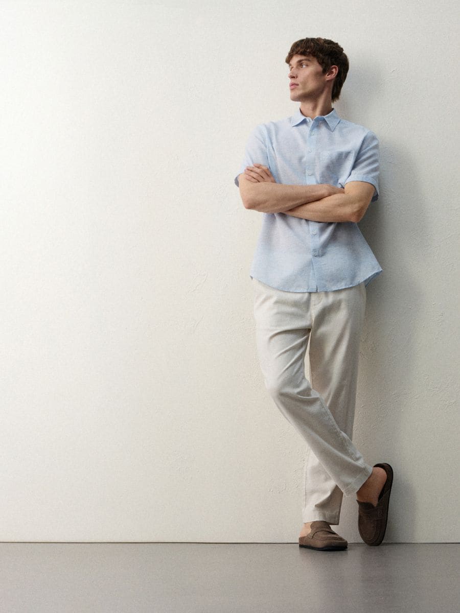 Baumwollhose Jogger - creme - RESERVED
