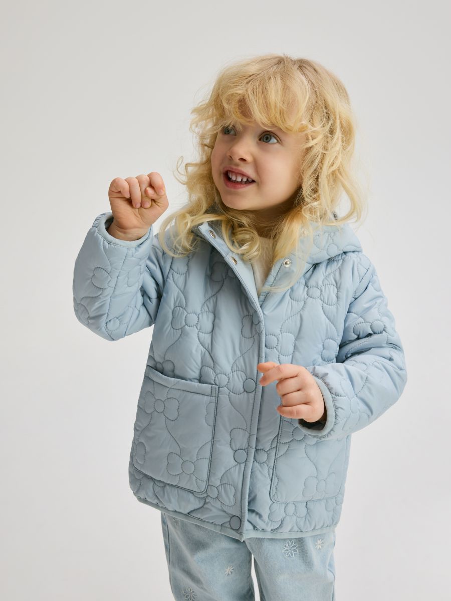 BABIES` OUTER JACKET - BLEK BLÅ - RESERVED