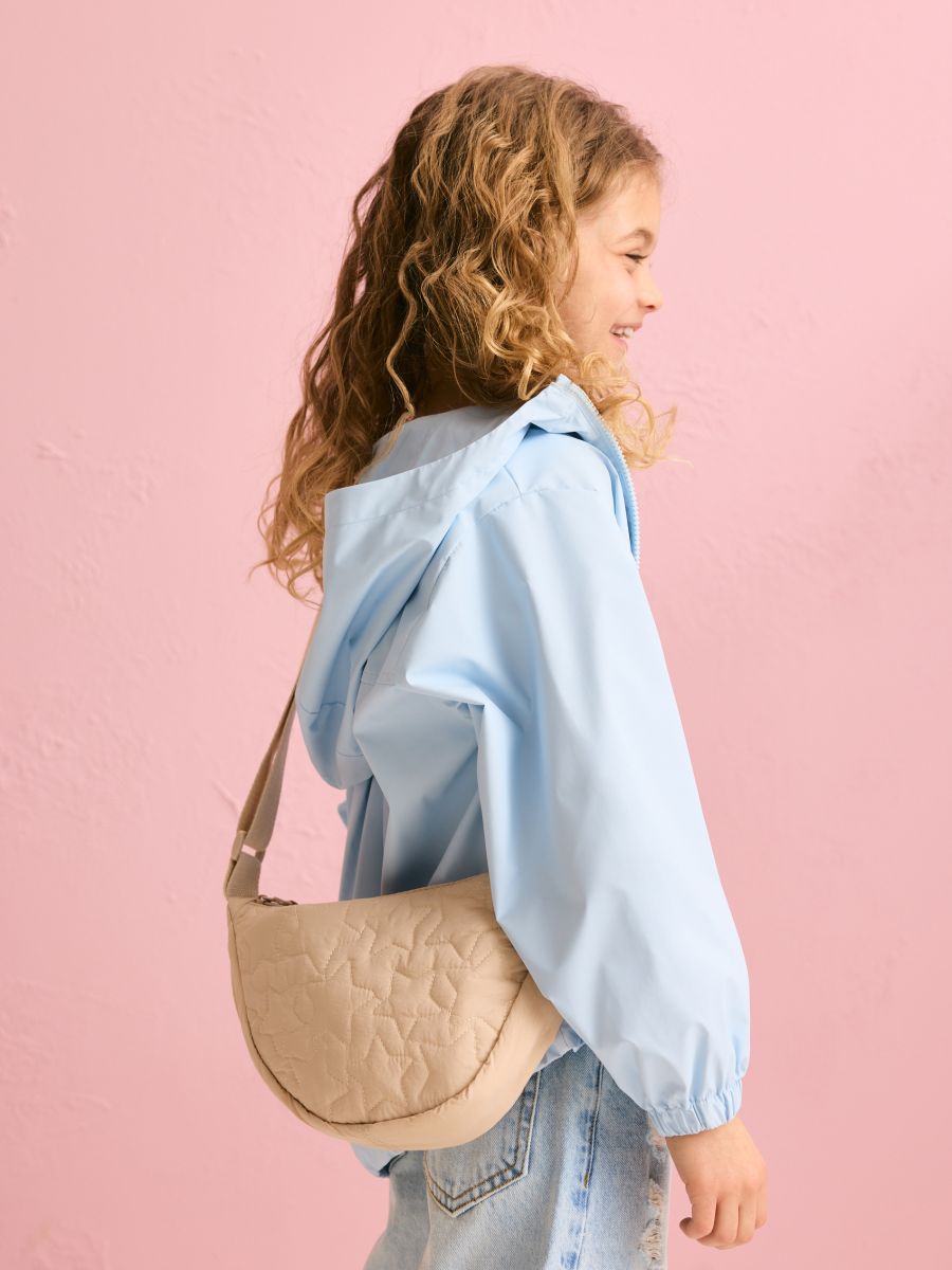 Quilted bag with adjustable strap - beige - RESERVED - 6