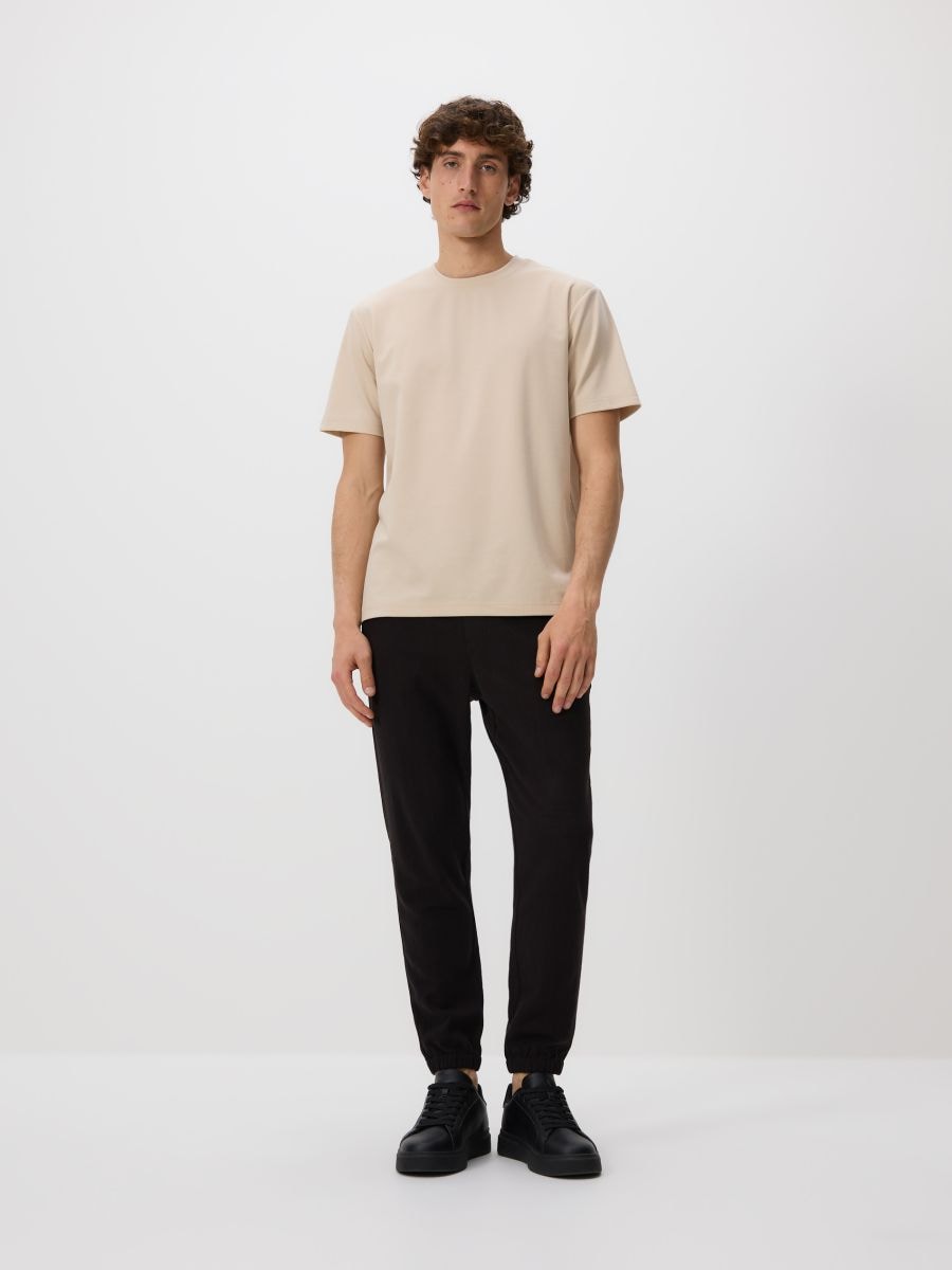 Linen rich joggers - black - RESERVED - 2