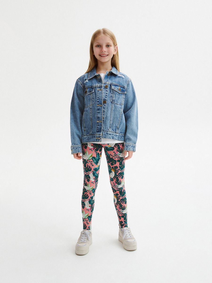 Legging en coton majoritaire à motifs - Multicolore - RESERVED - 6