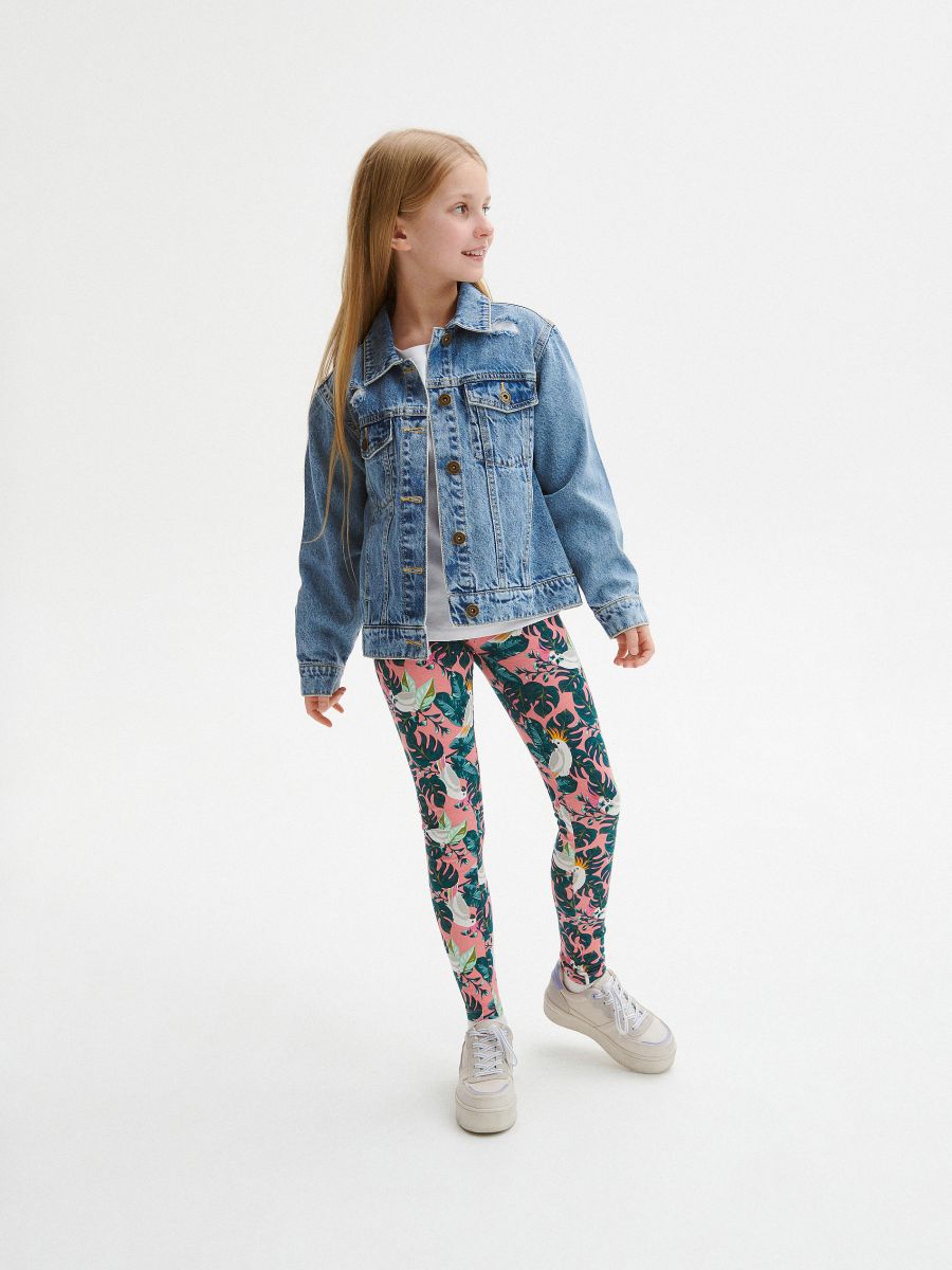 Legging en coton majoritaire à motifs - Multicolore - RESERVED - 7