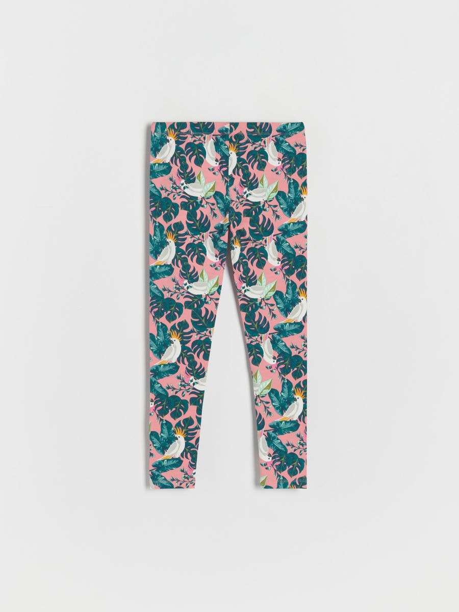 Legging en coton majoritaire à motifs - Multicolore - RESERVED - 4
