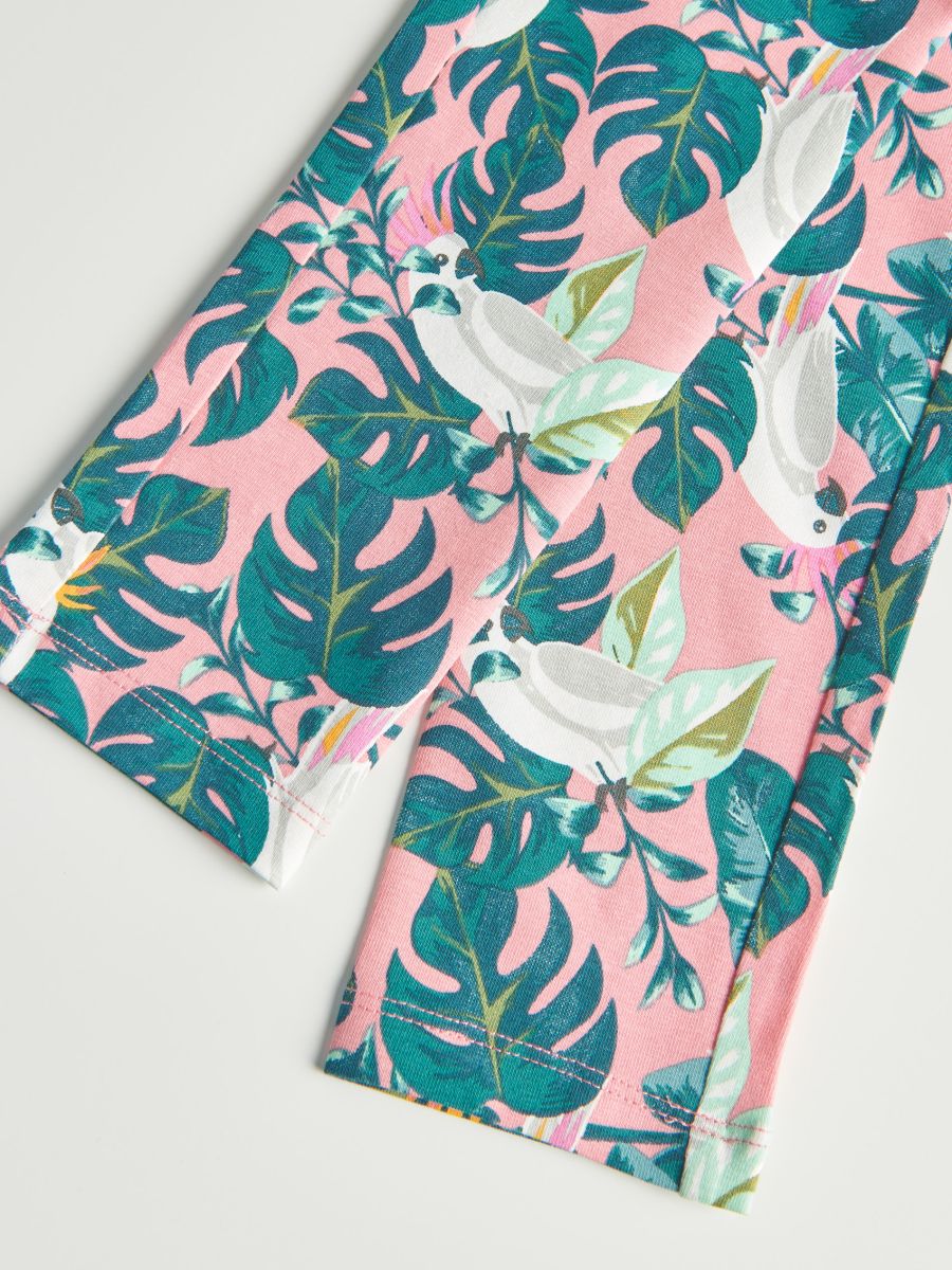 Legging en coton majoritaire à motifs - Multicolore - RESERVED - 5