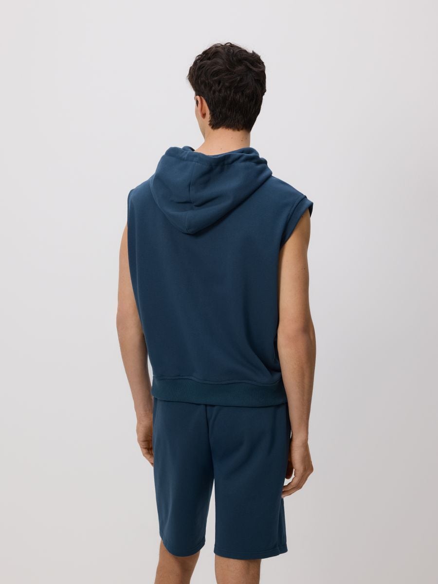 Kamizelka z kapturem Kolor granatowy - RESERVED - 546EF-95X