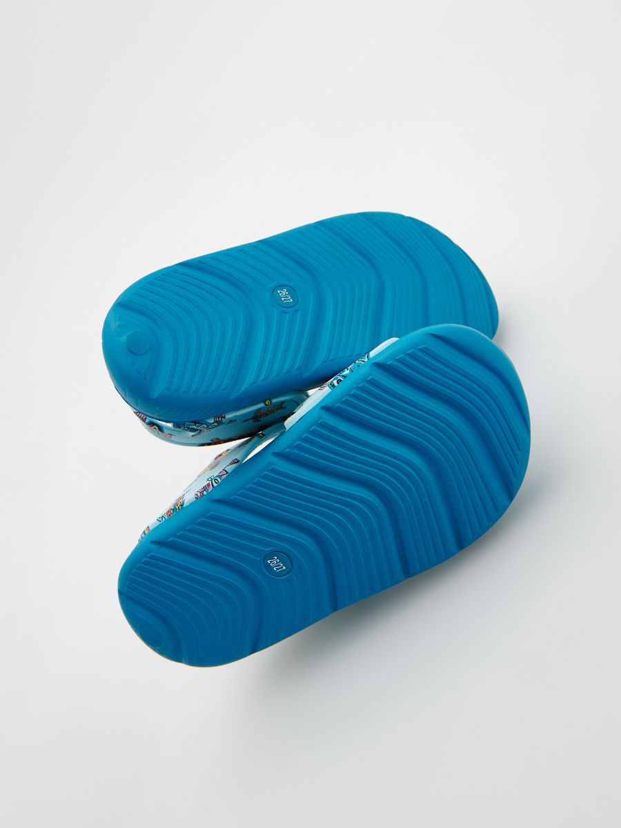 SANDALS WITH VELCRO FASTENING - light blue - RESERVED - 5