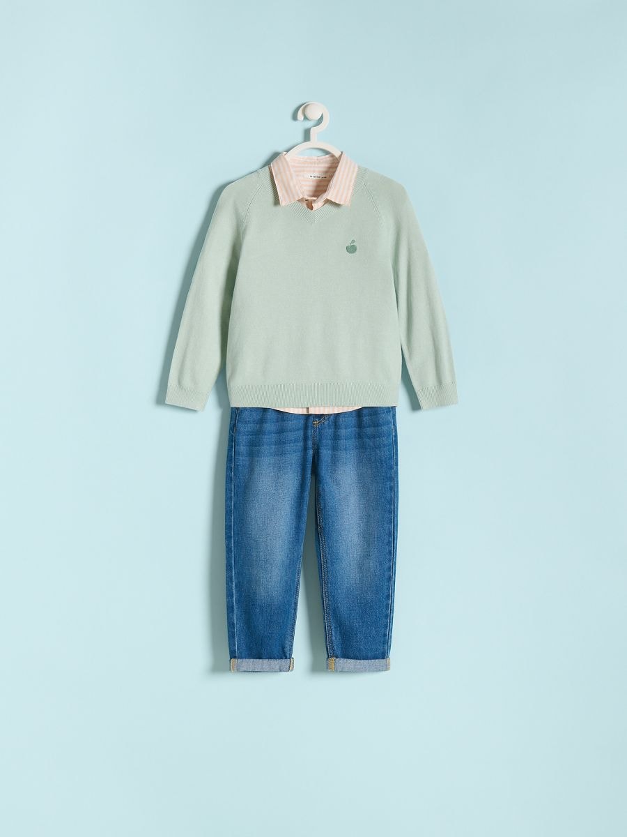 Viscose blend jumper - pale green - RESERVED - 3