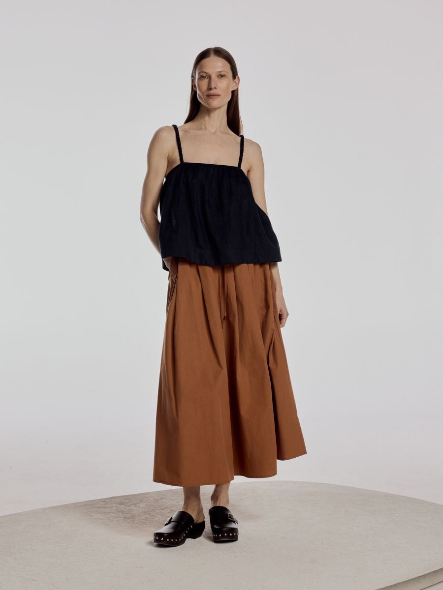 Linen top - navy - RESERVED - 4