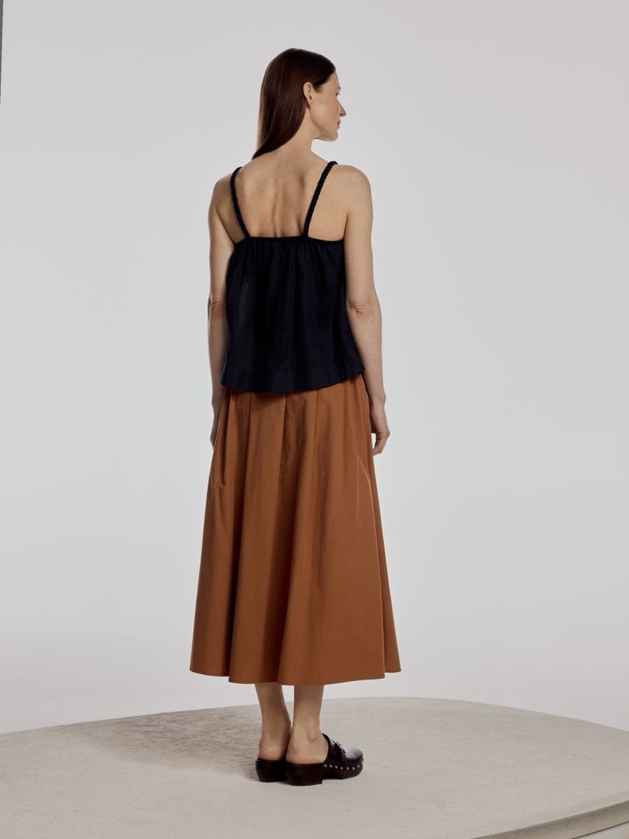 Linen top - navy - RESERVED - 5
