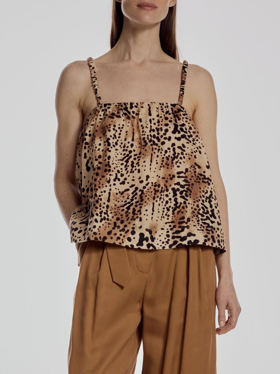 Laneni top - raznobarvna - RESERVED - 4