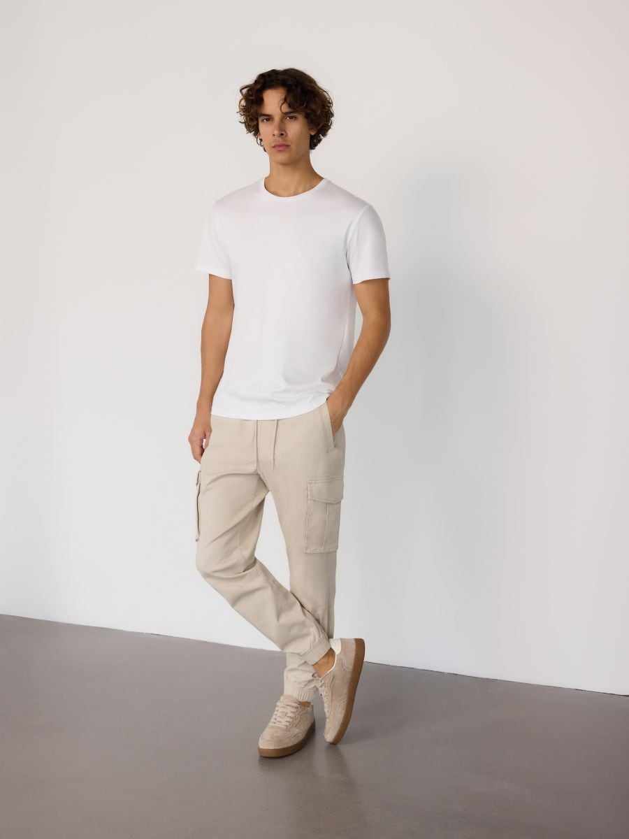 Cargo joggers - beige - RESERVED