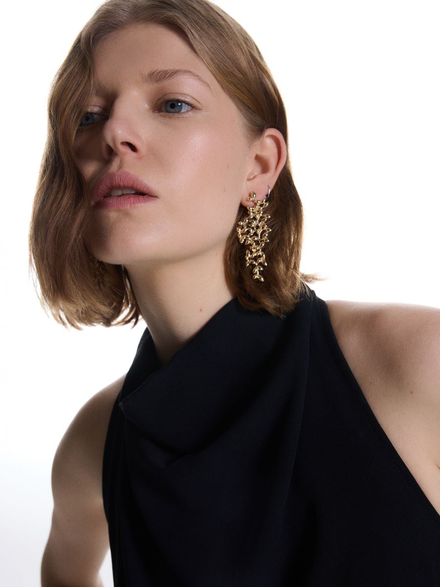 Dangle earrings - golden - RESERVED