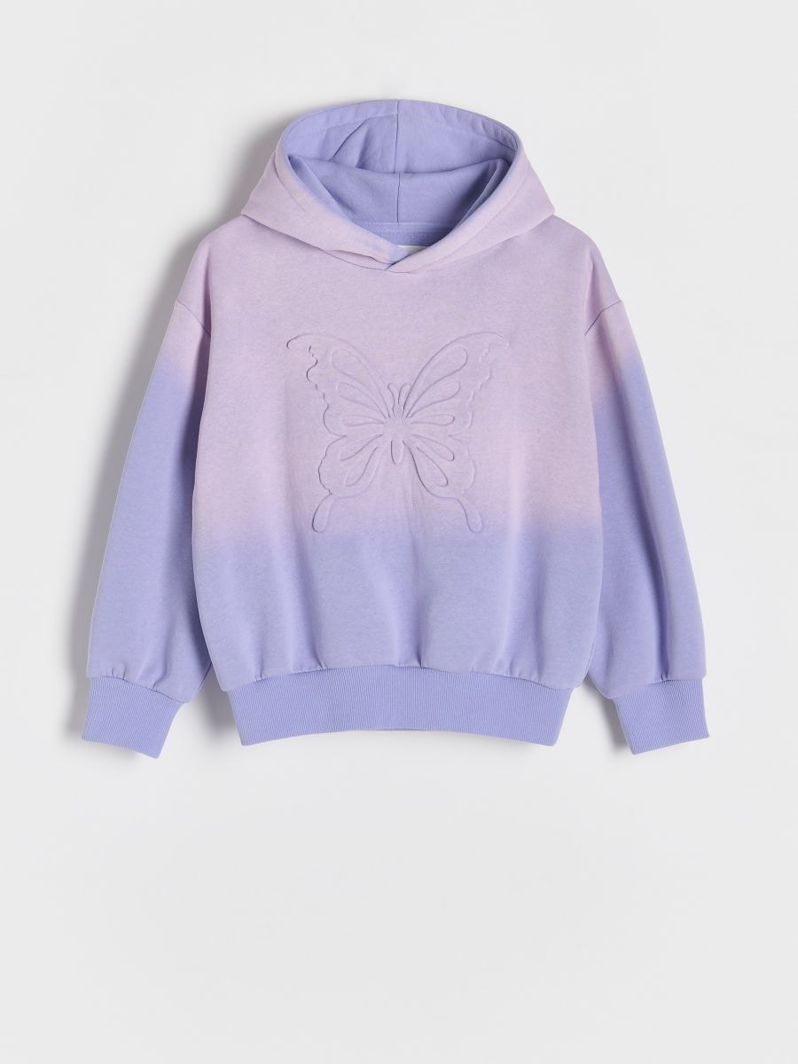 Tie dye effect sweatshirt - grape - RESERVED