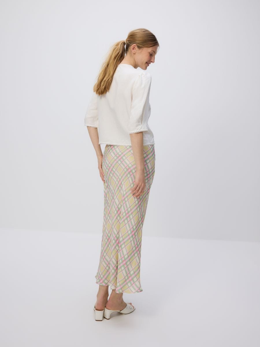 Linen blend top - white - RESERVED - 5