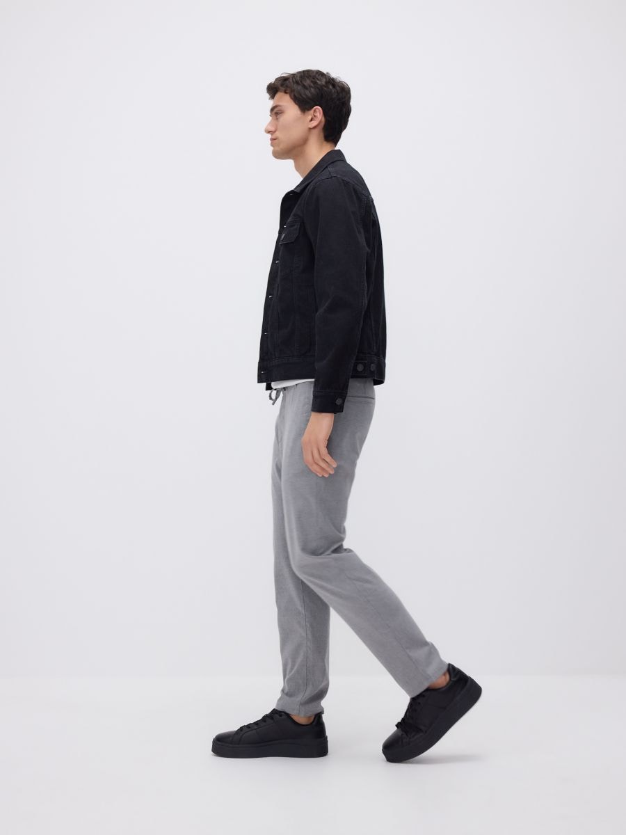 Carrot trousers - light grey - RESERVED - 4