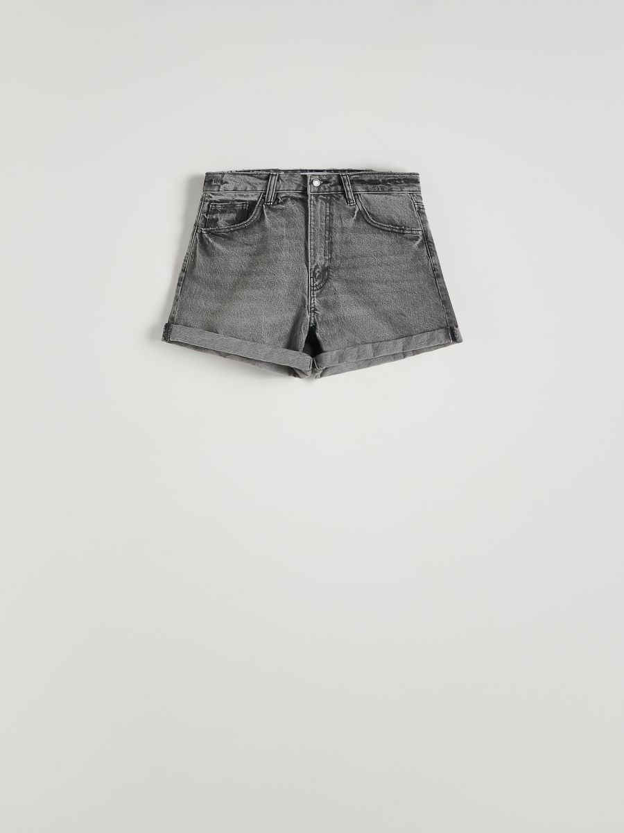 LADIES` SHORTS - sivo  - RESERVED