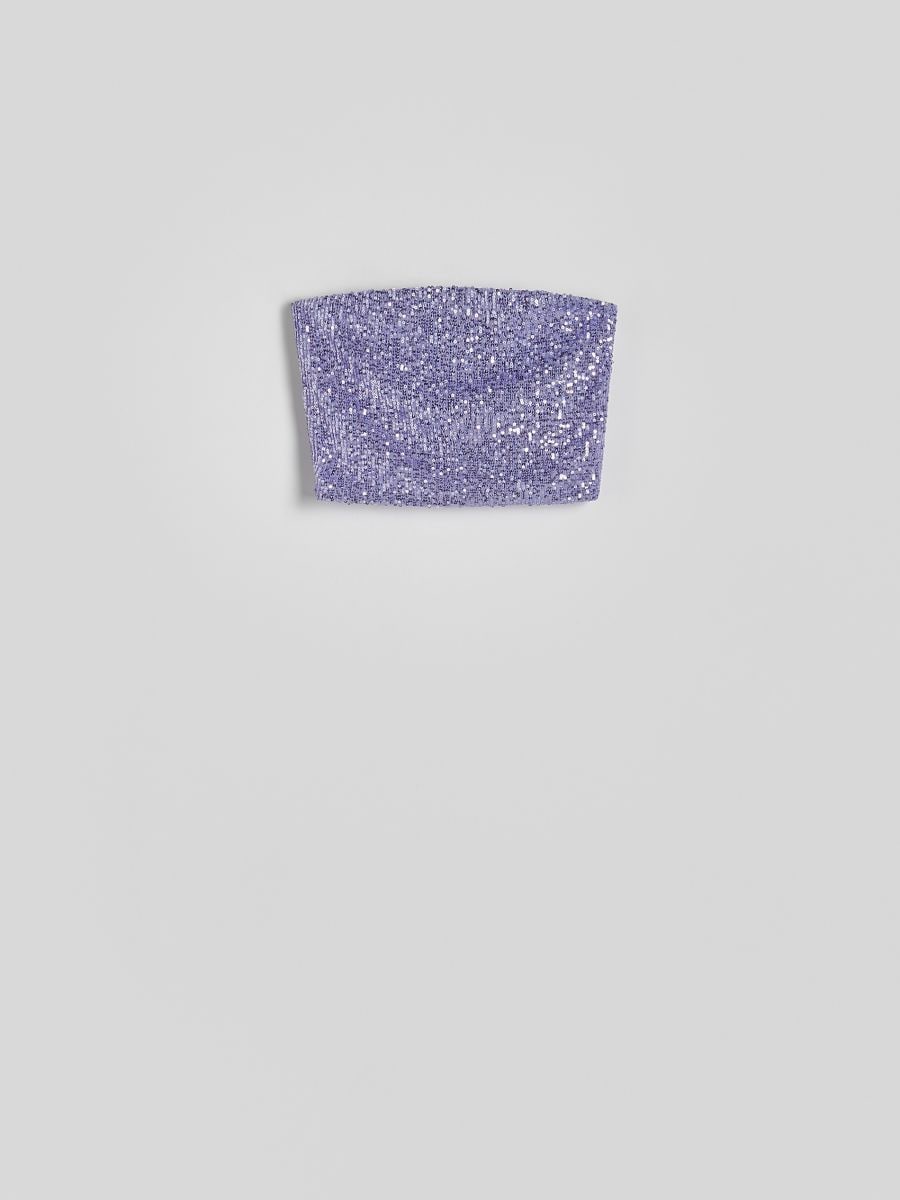 Sequin top - lavender - RESERVED - 2