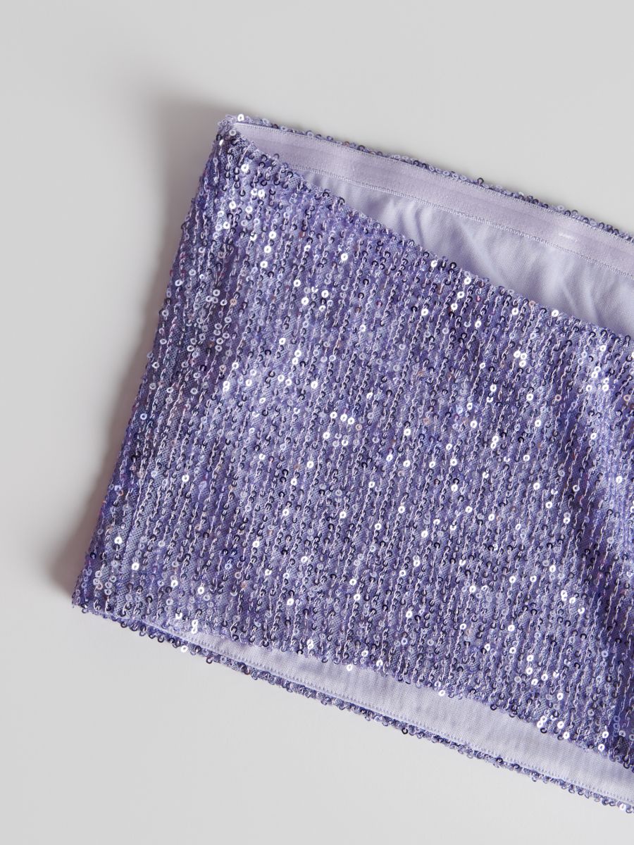 Sequin top - lavender - RESERVED - 4