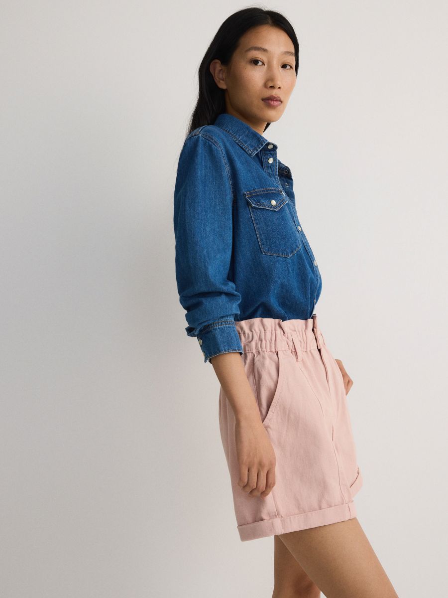 Paperbag-Shorts - rosa - RESERVED - 2