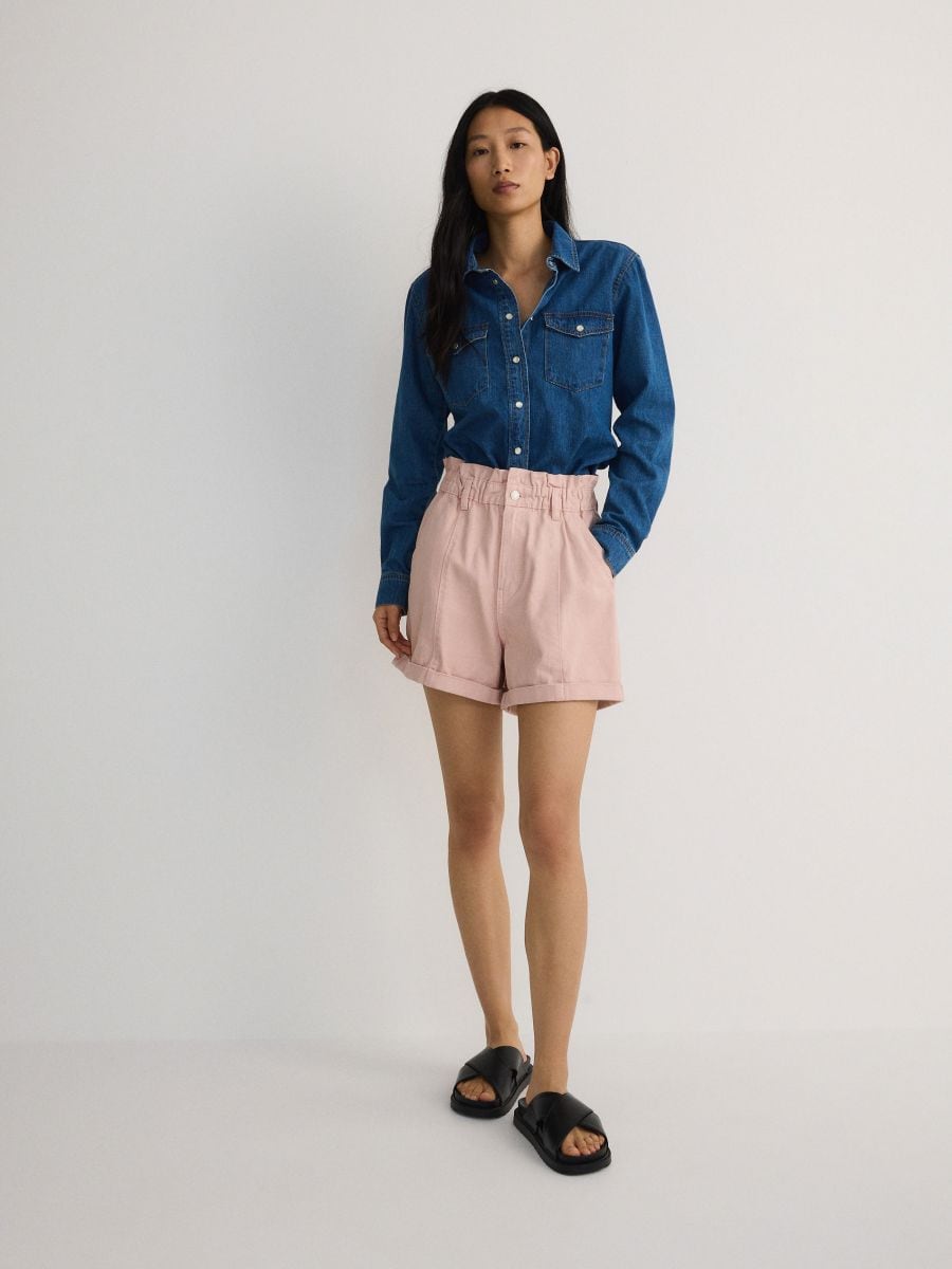 Paperbag-Shorts - rosa - RESERVED - 3