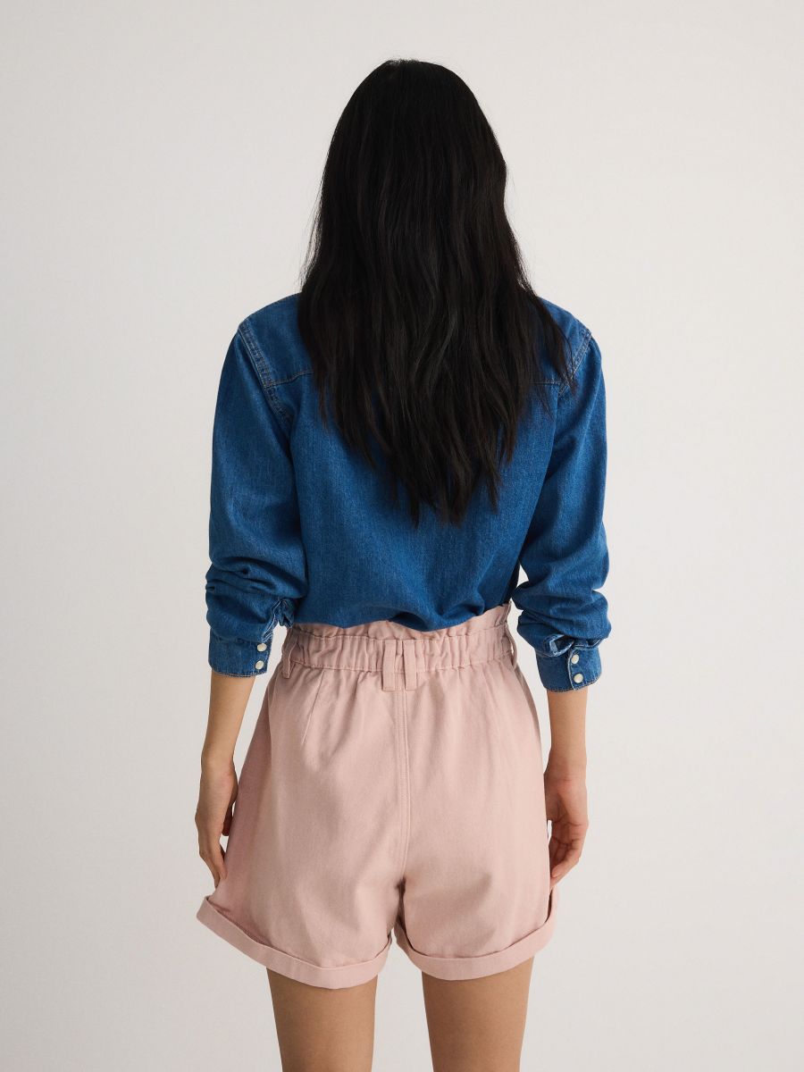 Paperbag-Shorts - rosa - RESERVED - 4