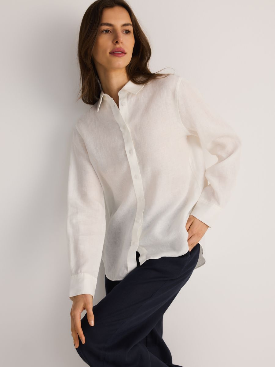 Linaline topp - valge - RESERVED - 3