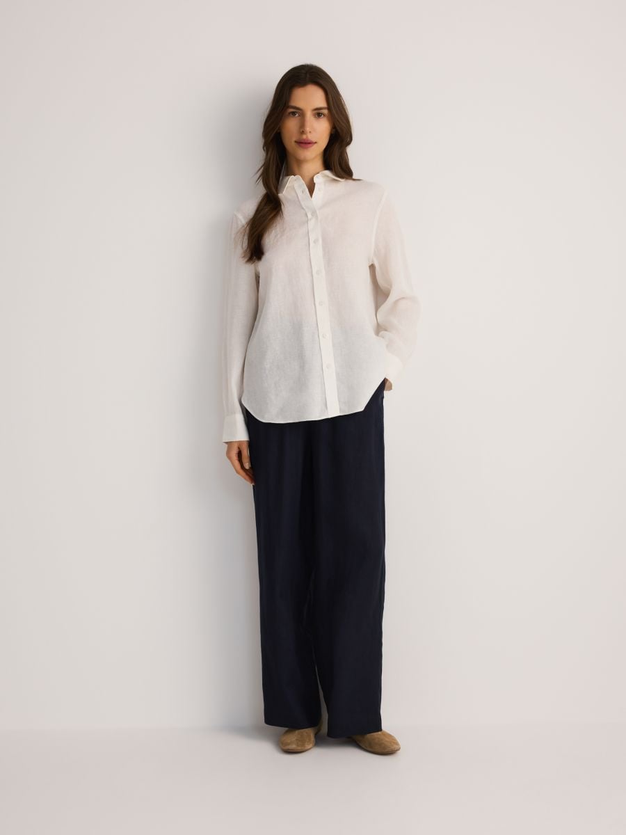 Linaline topp - valge - RESERVED - 4